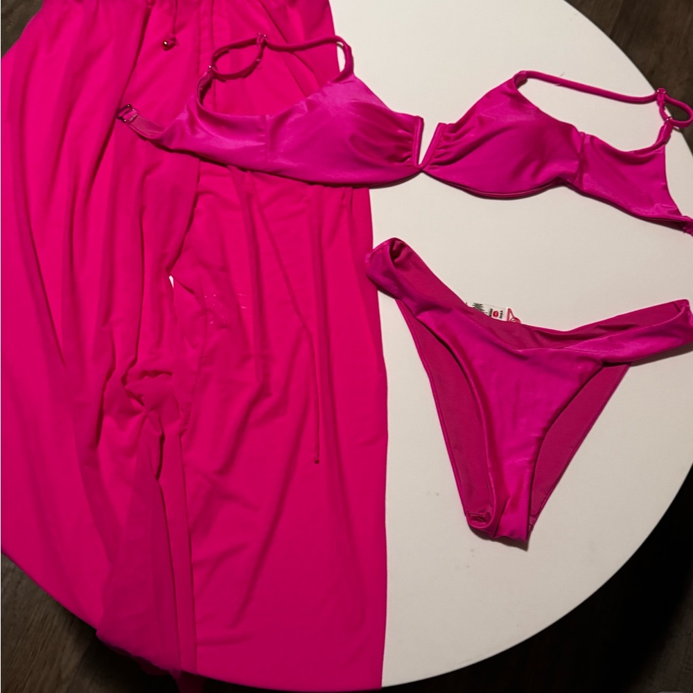 Hot Pink Women's Bikini Set